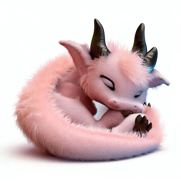 a-pink-dragon-with-black-horns-is-sleeping-on-a-white-background_593294-7331.webp